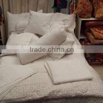 CheckOut~Our Beautiful Collection of Indian Handmade Applique Work Organdie Transparent Bedspreads Set~It has all