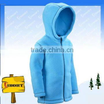 JHDM-1556 kids unisex fleece jacket with attached hood