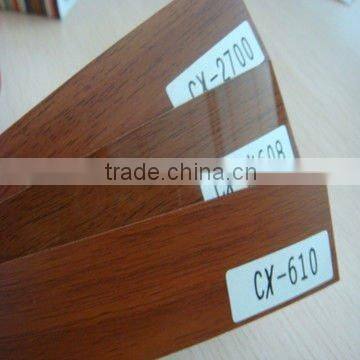 Chuangxing wood grain and high gloss pvc edge-banding for furniture