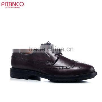 2016 fashion leather mens formal shoes lace-up Brogues