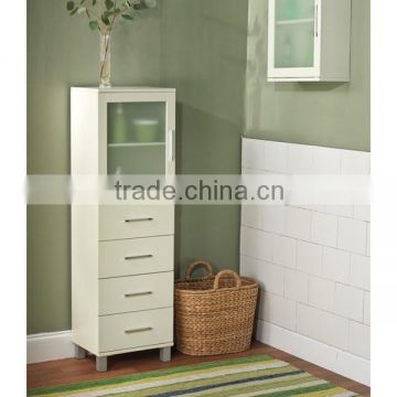 Customization Wholesale Classical Smal Spcace Floor Storage Home Bathroom Shelf Hotel Room Cabinet