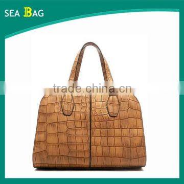 2016 Hot Selling European CROCO Leather Shoulder Hand Bag Women Bags Factory In China