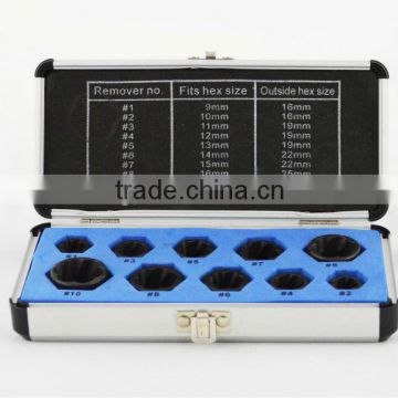 Mating axial nut extractors sets