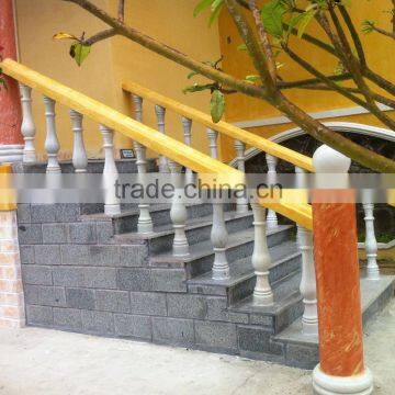 Best Quality White Marble Type Natural Stone Baluster Railing for Home No 50 photo-2