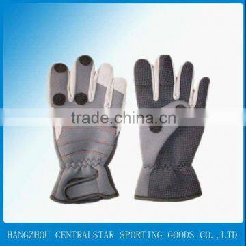 2013New Waterproof Warm Folded 3-finger Fishing Gloves 67849