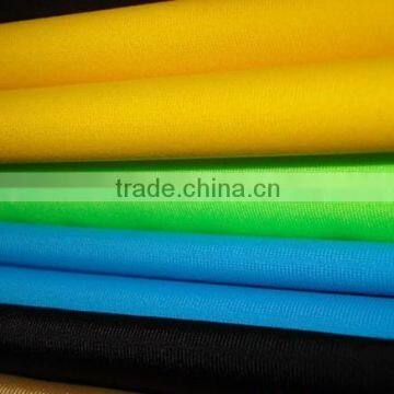 Knitting nylon spandex four way stretch swimwear fabric anti-UV function spandex jersey fabric nylon spandex full shiny fabric