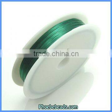 Wholesale 0.7mm Green Colored Jewelry Brass Wire JTW-C006