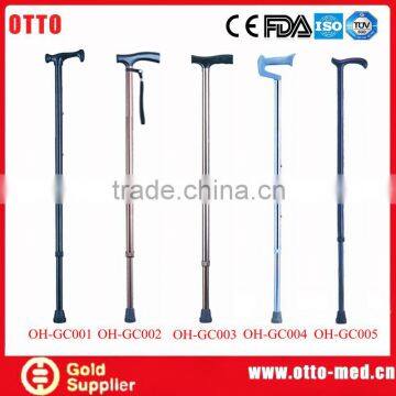 Adjustable walking cane gun