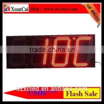 Red 15 inch LED waterproof yellow led gas station price sign