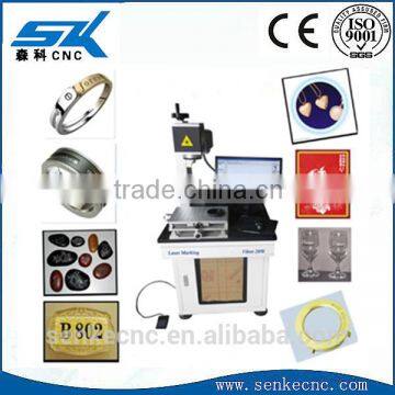 fiber laser marking machine for sale on key board metal Business Card plastic glass cup steel box in high precission