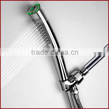 Hydro-power LED Hand Shower bathroom shower head with Colorful lights and HealthTemperature Display Shower Head