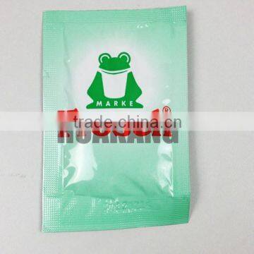 Flexible plastic mini shampoo packaging bag