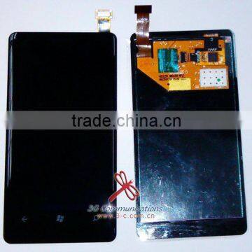 Replacement lcd for Nokia Lumia 800 lcd+touch with frame assembly for nokia lumia 800 lcd display for lumia 800 touch screen