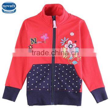 (F5741)Red 2-6Y Nova high quality latest design baby girls coats wholesale warm baby winter clothes for girl from China supplier