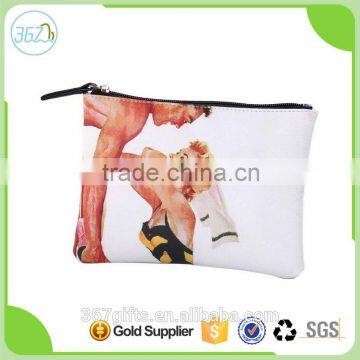 Popular Ladies Women Durable Handbag Sublimation PU Cosmetic Bag