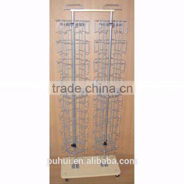 Metal Wire Rotating Floor Card Rack With SGS Certificate photo-2