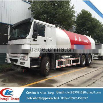 6*4 HOWO lpg delivery truck mobile lpg gas refueling trucks