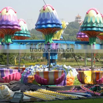 Outdoor amusement park kiddie rides jellyfish rides for sale