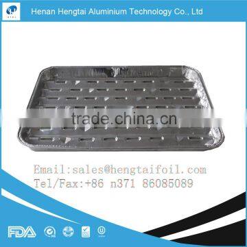 disposable aluminum foil food trays for BBQ with FDA, SGS, HACCP, KOSHER certificate