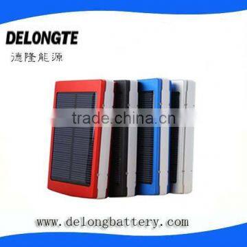 solar power universal mobile phone charger solar cell phone charger 10000mah move power bank dual USB solar charger