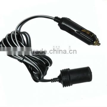 12v car cigarette lighter plug cable with socket