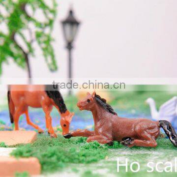 HO scale plastic color horse for 1:87