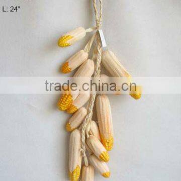 2014 High Quality Artificial Fruits Fake Corn String 24 inch Artificial Maize Peel Corn String