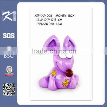 home decor custom lovely mouse shaped resin coin box