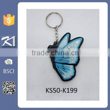 Wholesale metal keychain cartoon butterfly cheap keychain