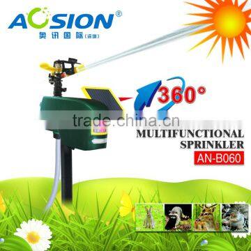 Aosion smart sensor solar motion activated sprinkler animal repeller without any chemical