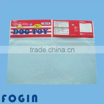 Opp plastic bag with header, Bopp header bag