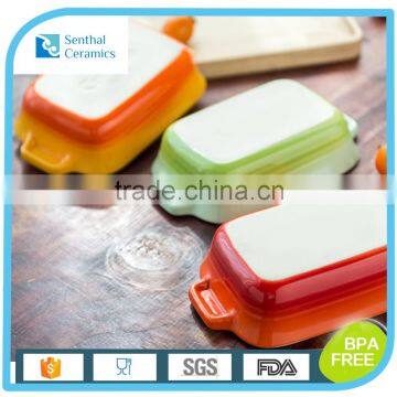 Ceramic Coloured Baking Tray With Lid photo-3