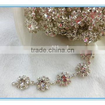 Shining Asfour 888 Rhinestone Chain Trimming For Garment, Shoes Decoration