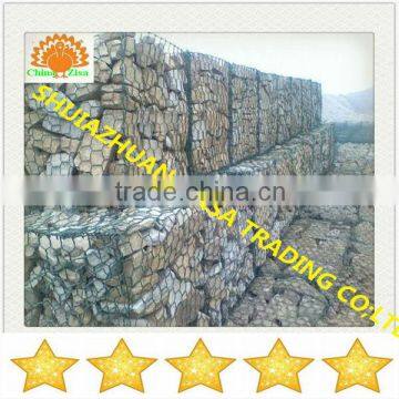 hot dip galvanized gabion basket for stone cage