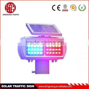 led blue solar flashing lights