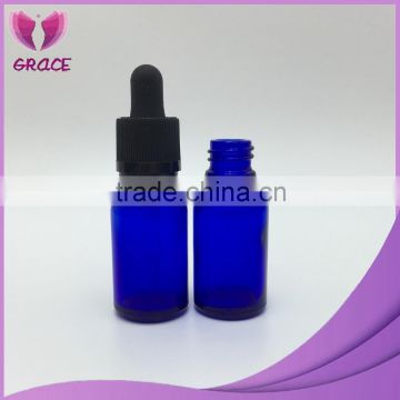 Factory supplier Boston round 15ml glass bottles color plastic colors screw cap matt rubber sharp dropper eliquid bottle