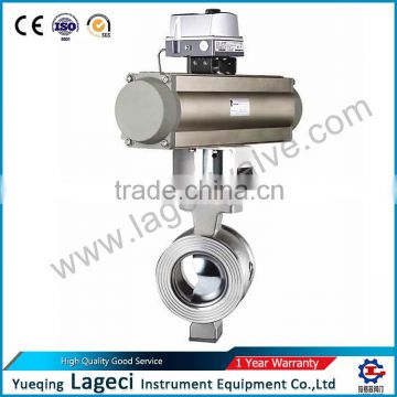 PSJV-TS Pneumatic Single Acting Segment Regulating Ball valve