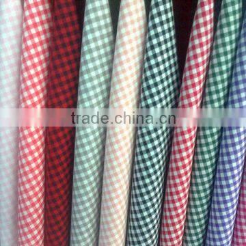 China textile 100% polyester plaid taffeta fabric for awning tent