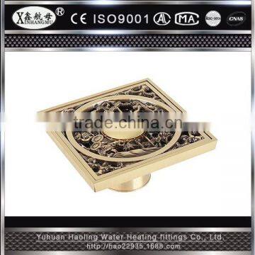 Decorative Classic style competitive price brass floor drain washing machine floor drain