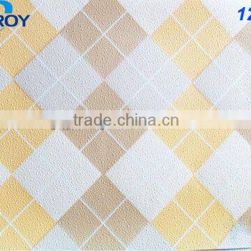 PVC film of ceiling / Gypsum Ceiling Tiles / PVC FACE BONORY 124#