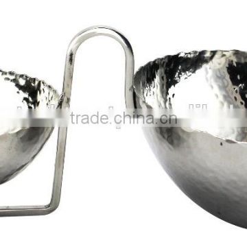 NUT BOWL 2 PCS SET HAMMER STAINLESS STEEL