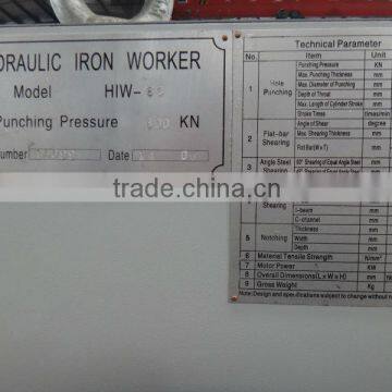Iron Worker Q35-60 HIW Workers and Punching Machines