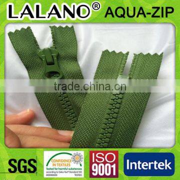 NO.5 Closed end green plastic zipper for safety shoes