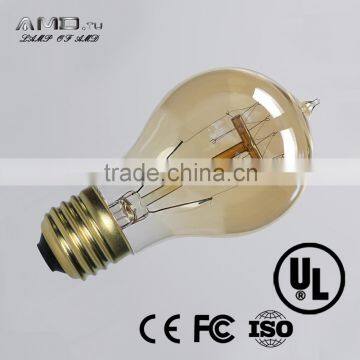 edison vintage style a60/a19 100w 110v lamp coffee color shell edison bulb