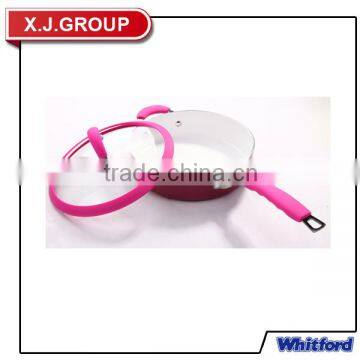 White ceramic aluminum cookware