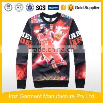 Customized fleece sweaters factory sexy sublimation print cotton fabric