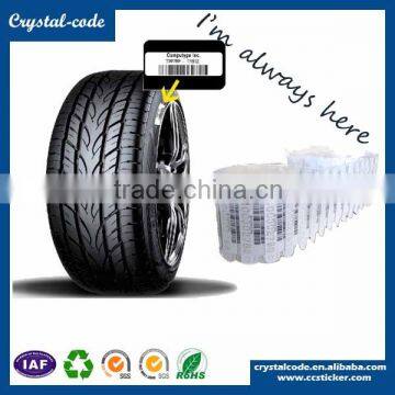 China car tyre label sticker