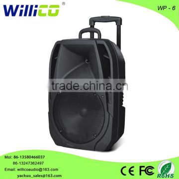 plastic speaker with usb sd fm guitar input power dj speaker