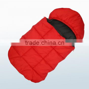 Black and Red Warm Two-in-one Cotton Pad Baby Plush Sleeping Bag