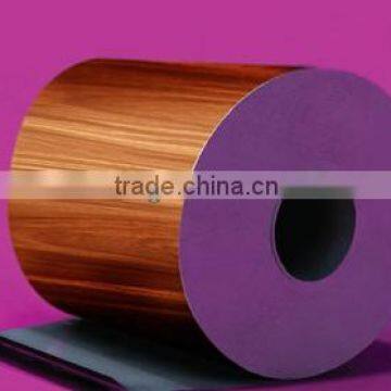 wooden finish aluminum coil